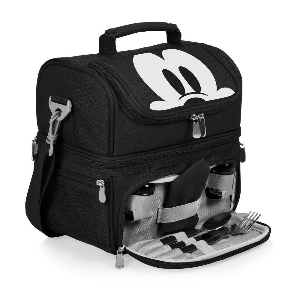 3 Qt. 8-Can Mickey Mouse Pranzo Lunch Tote Cooler in Black - Hercitys