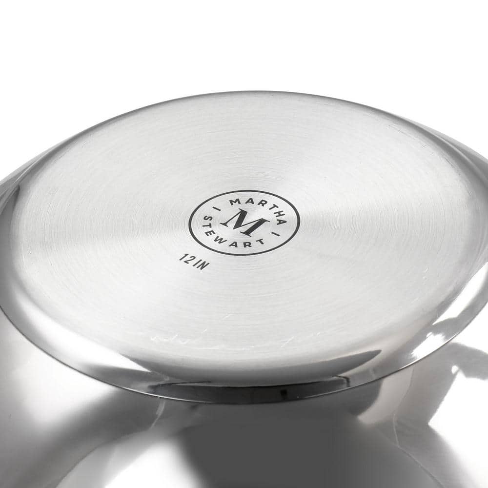 12 in. Stainless Steel Essential Pan with Lid - Hercitys