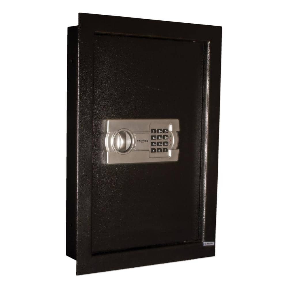 0.35 cu. ft. Steel Wall Safe with Electronic Lock, Black - Hercitys