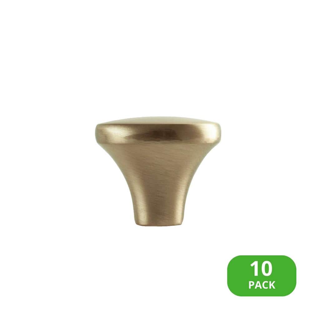 10-Pack Lancaster 1-1/8 in. (29 mm) Classic Satin Brass Round Cabinet Knob - Hercitys