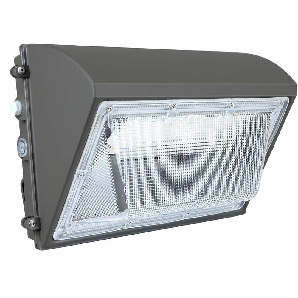 1000-Watt Equivalent Integrated LED Black Dusk to Dawn Wall Pack Light,5000K Outdoor Commercial LED Security Light - Hercitys