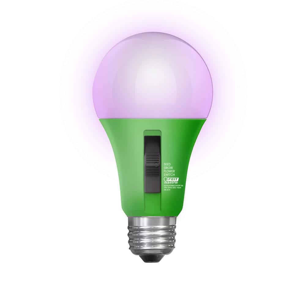 17-Watt E26 A21 Selectable Spectrum for Seeding Growing Blooming Indoor Greenhouse Plant Grow LED Light Bulb (1-Pack) - Hercitys