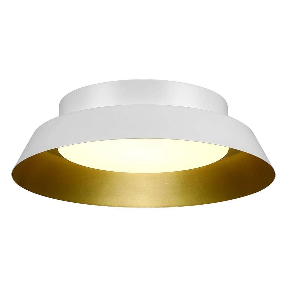 13 in. 20-Watt Matte White 1000LM 3CCT Integrated LED Flush Mount Ceiling Light - Hercitys