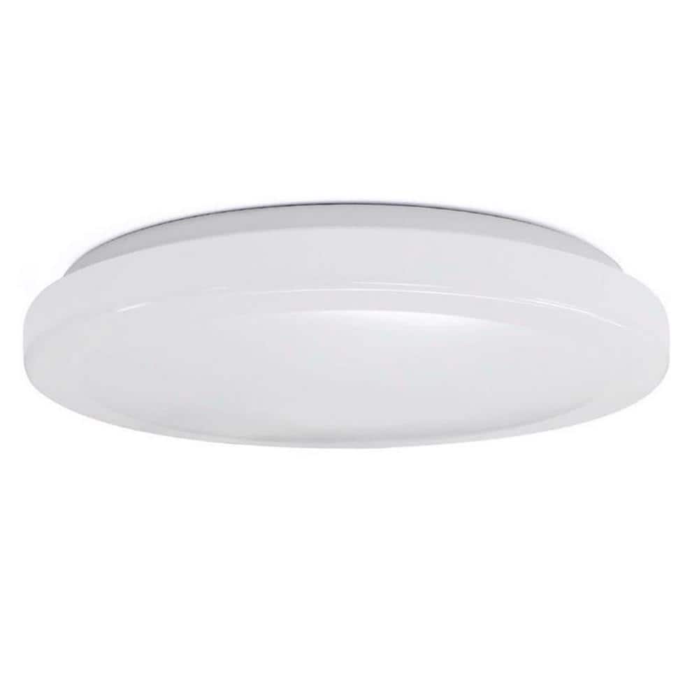 13 in. H X 13 in. W X 3.8 in. L 17-Watt White LED Flush Mount Ceiling Light Fixture - Hercitys