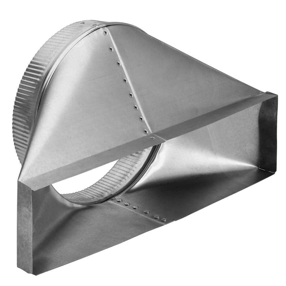 4-1/2 in. x 18-1/2 in. to 10 in. Round Galvanized Steel Thin Wall Duct Transition - Hercitys