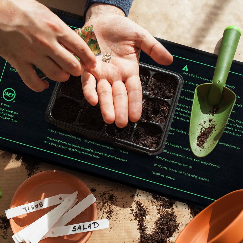 10 in. x 20 in. Durable Waterproof Seedling Heat Mat - Hercitys