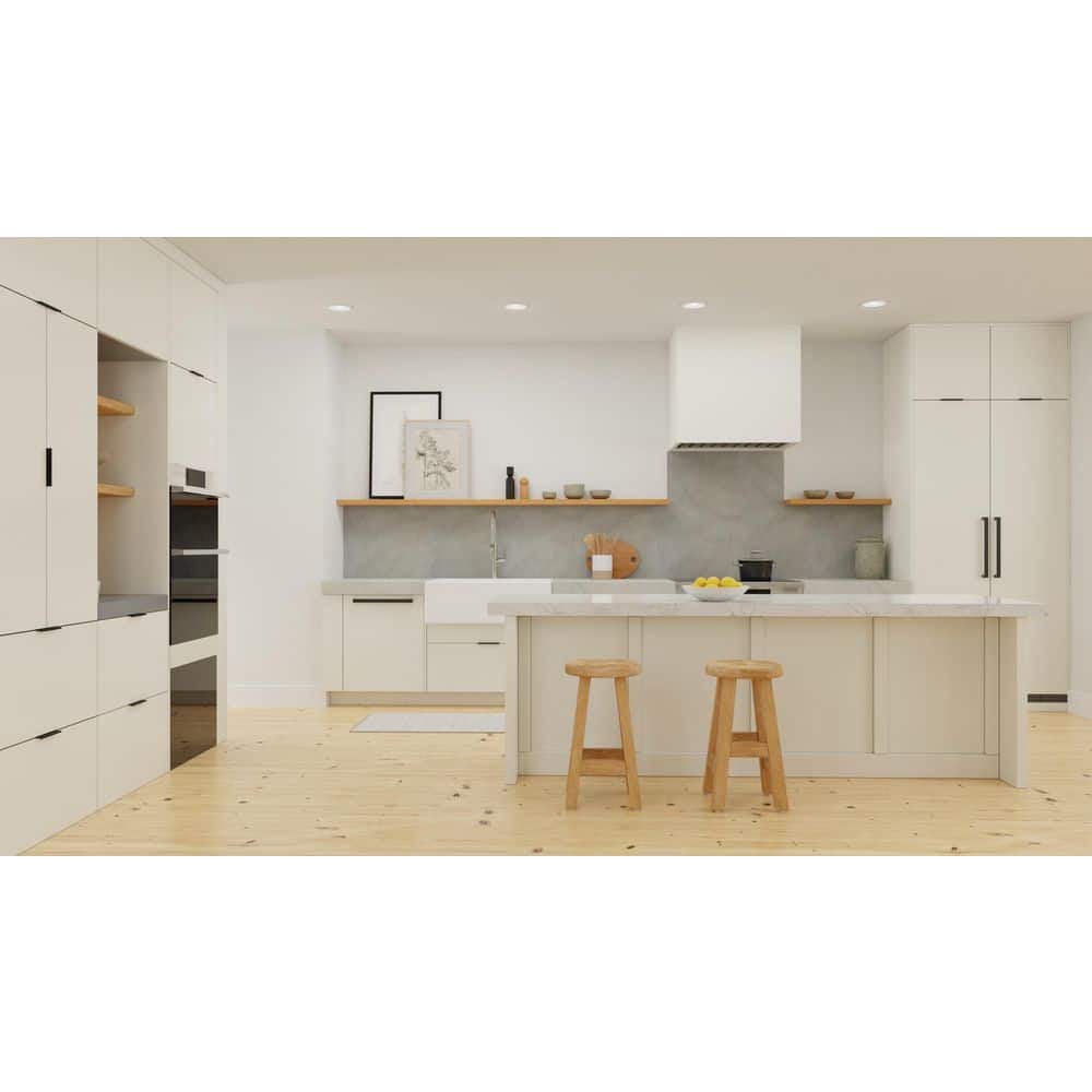 10-Pack Ethan 4 in. (102 mm) Center-to-Center Matte Black Edge Drawer Pull - Hercitys