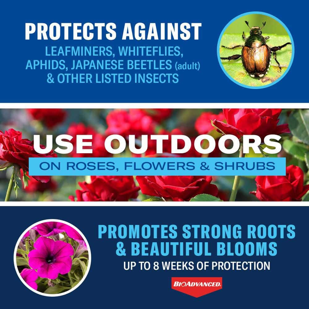 5 lbs. 2-in-1 Systemic Rose and Flower Care Ready-To-Use Granules Insect Killer (2-Pack) - Hercitys