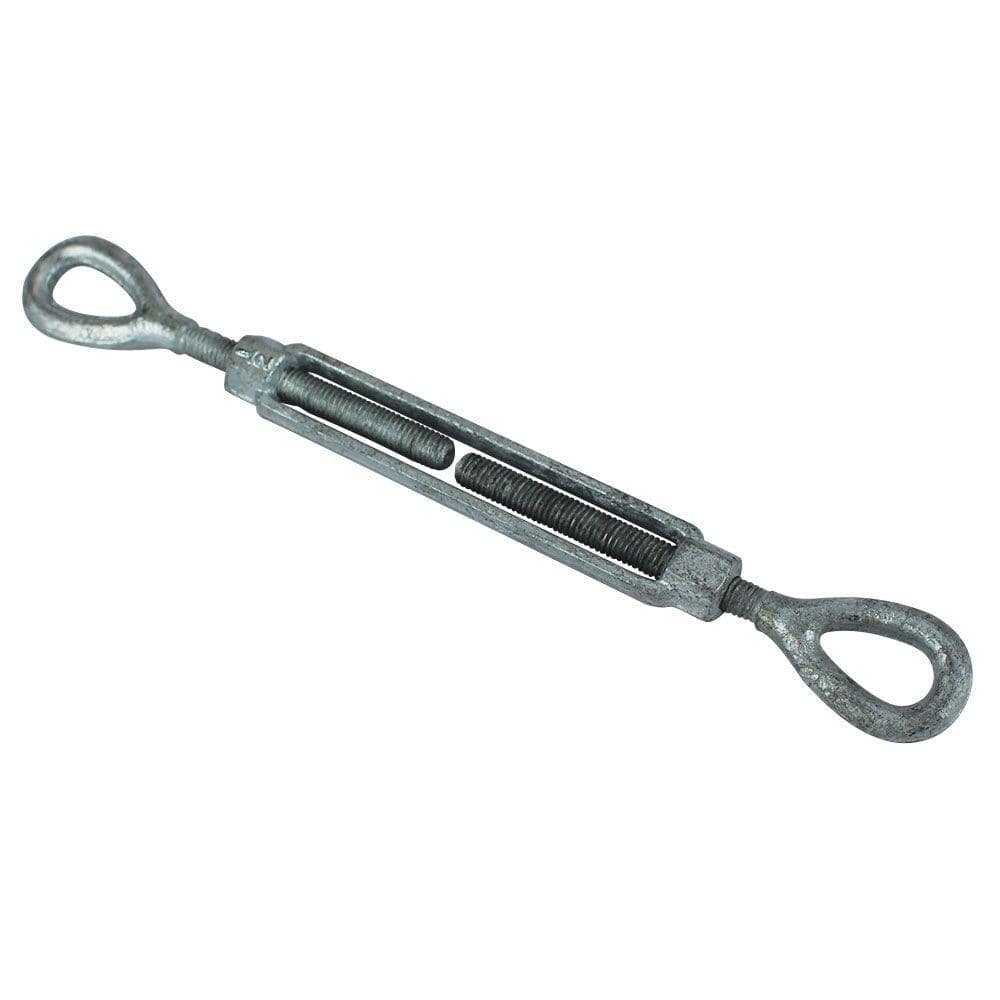 1/2 in. x 6 in. Galvanized Eye and Eye Turnbuckle - Hercitys