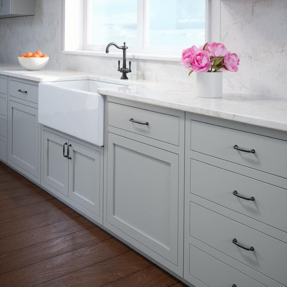 10-Pack Mason 6-1/4 in. (159 mm) Center-to-Center Classic Oil Rubbed Bronze Bar Drawer Pull - Hercitys