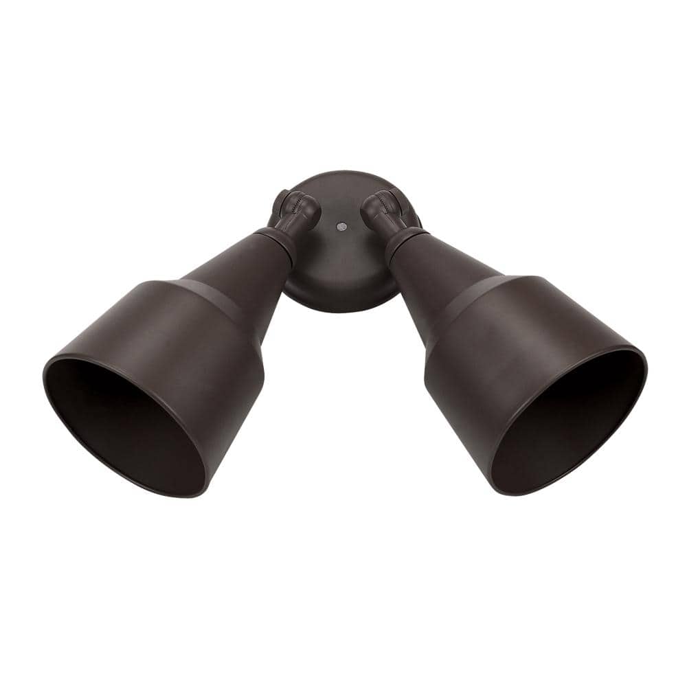 2-Light Bronze Outdoor Flood Light - Hercitys