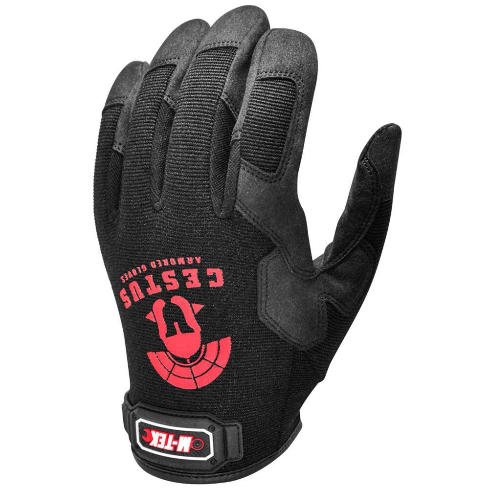 2XL Black M-Tek Gloves - Hercitys