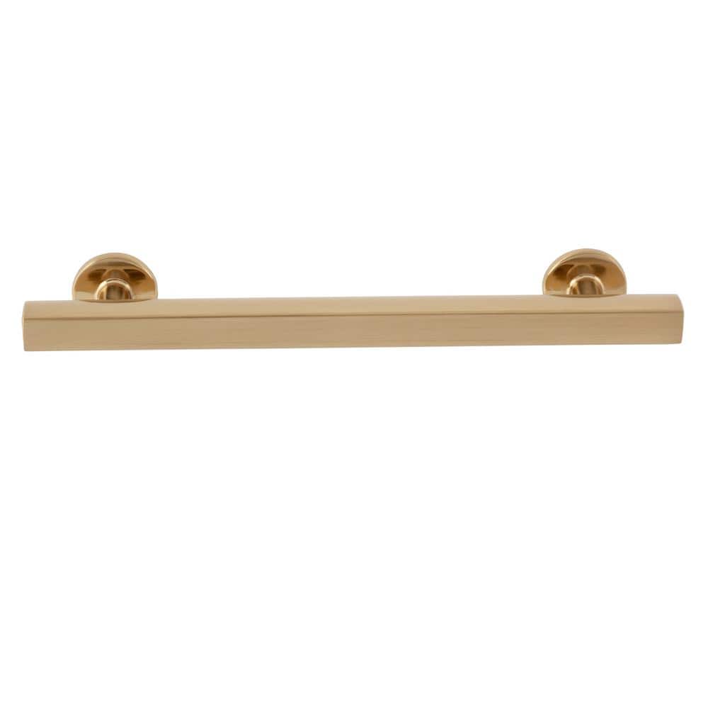 10-Pack Flynn 5-1/2 in. (140 mm) Center-to-Center Modern Satin Brass Bar Drawer Pull - Hercitys