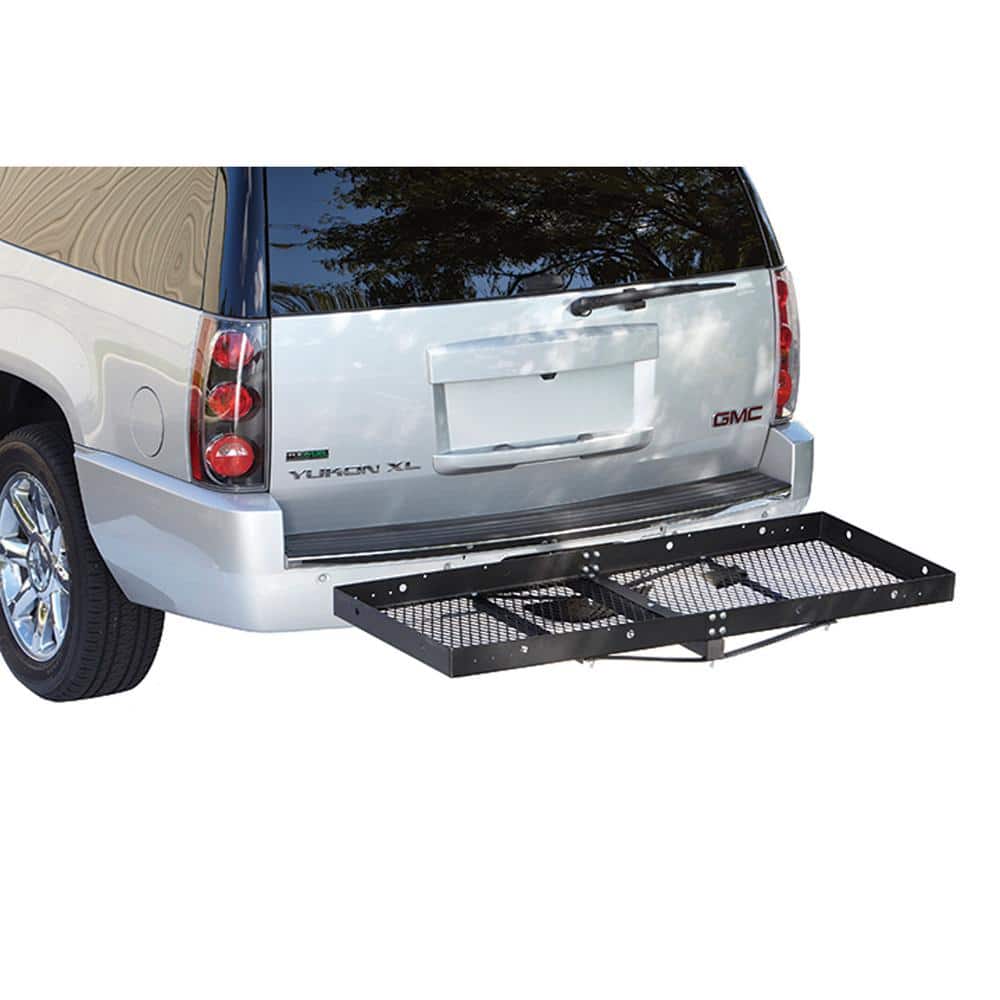 500 lb. Capacity 60 in. x 24 in. Steel Caddy Hitch Cargo Carrier for 2 in. Receiver - Hercitys