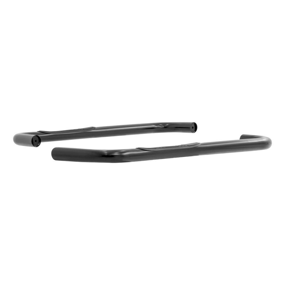 3-Inch Round Black Steel Nerf Bars, No-Drill, Select Mazda B-Series, Ford Ranger - Hercitys