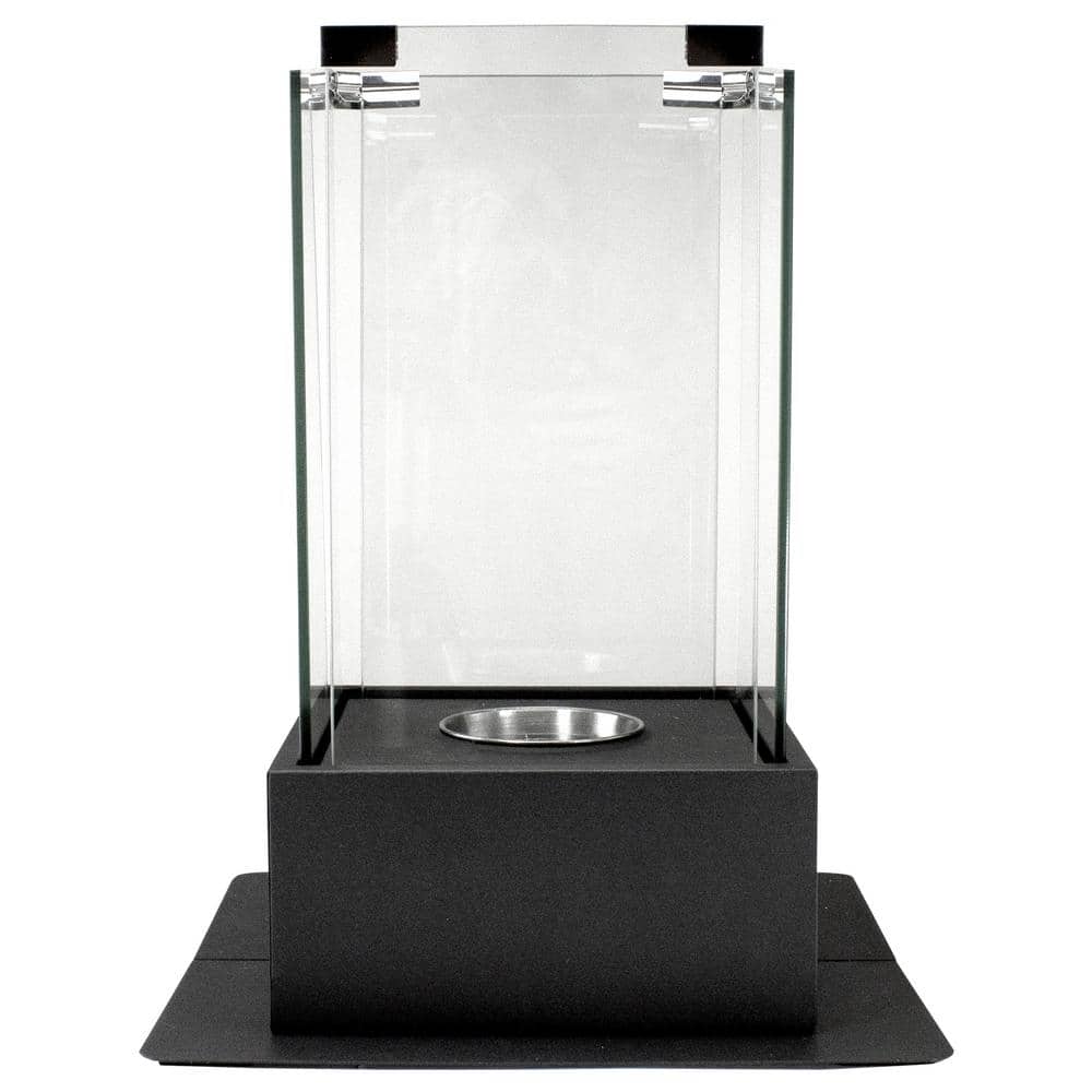 15 in. Bio Ethanol Ventless Portable Tabletop Fireplace with Flame Guard - Hercitys