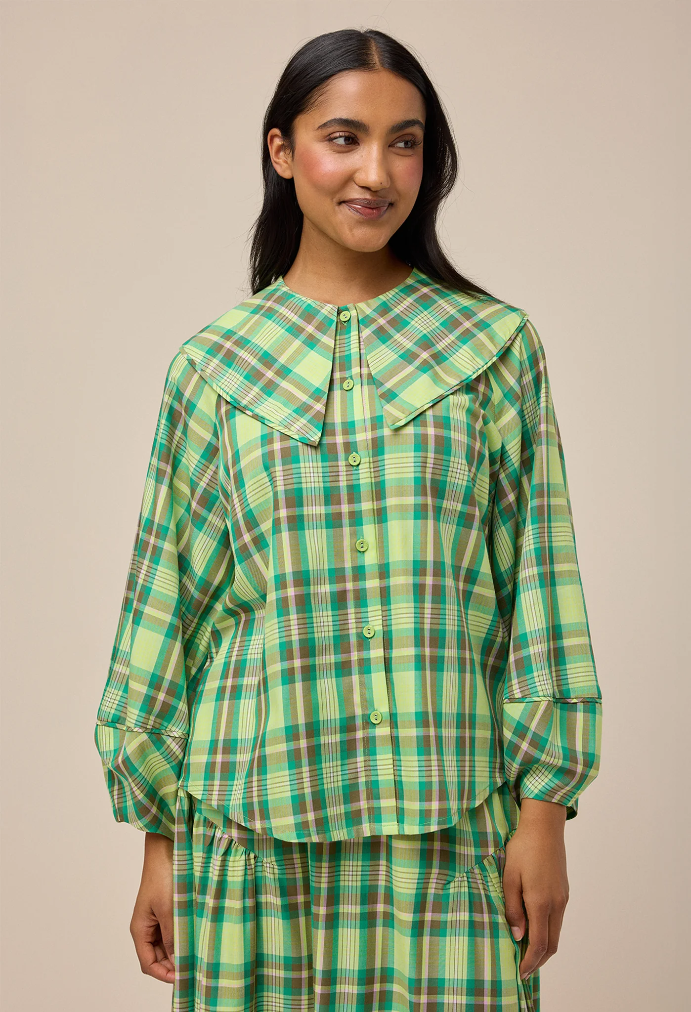 LULLABY BLOUSE - PICNIC PLAID - Hercitys