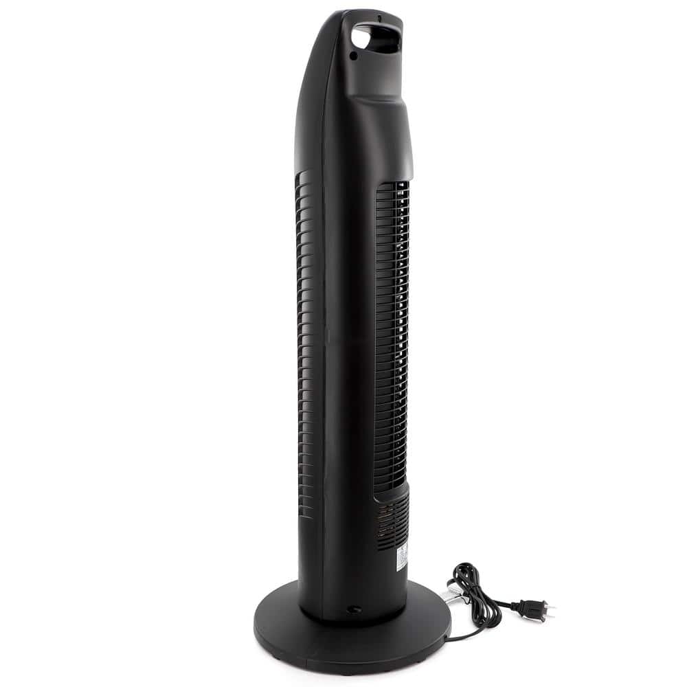 30 in. 3-Speed Oscillating Tower Fan in Black - Hercitys