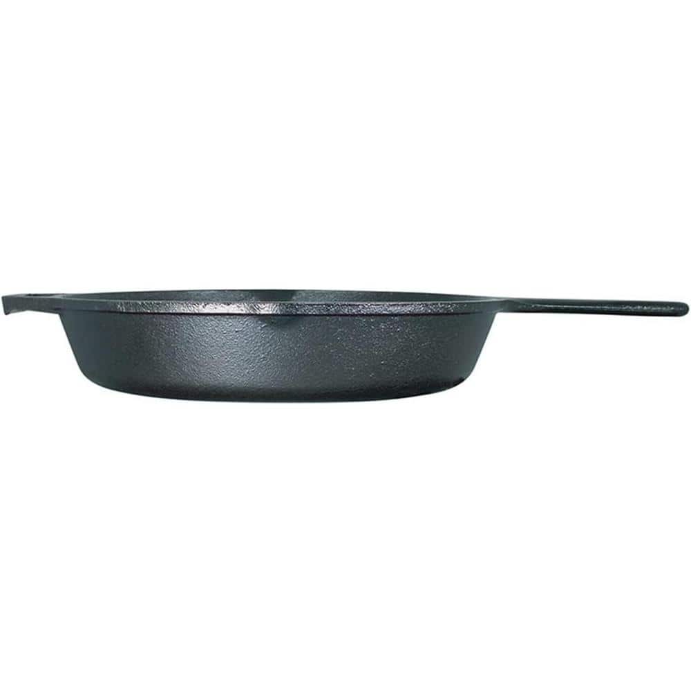 10.25 in. Pre-Seasoned Cast Iron Nonstick Skillet in Black without Lid - Hercitys