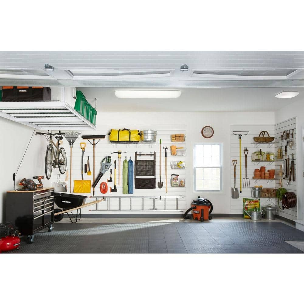 14 in. Square Low-Profile White Integrated LED Flush Mount - Hercitys