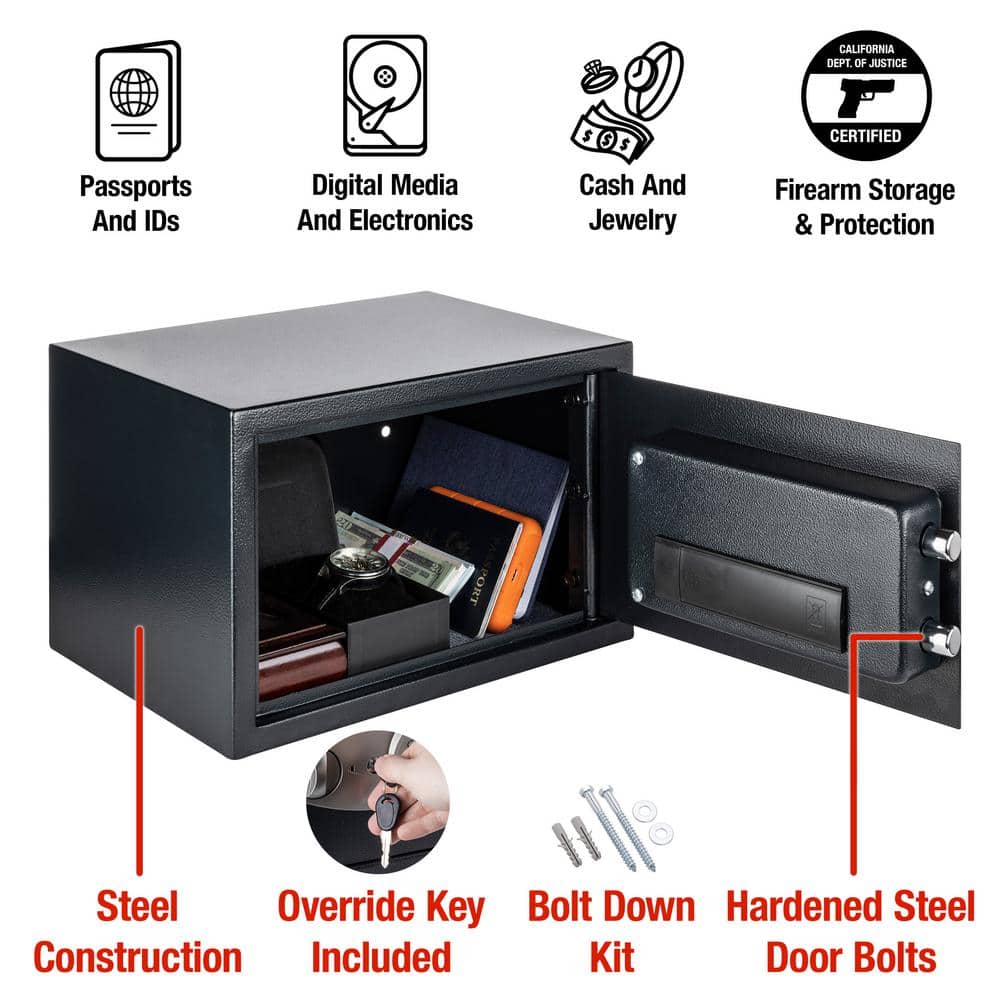 0.58 cu. ft. Safe Box with Digital Lock - Hercitys