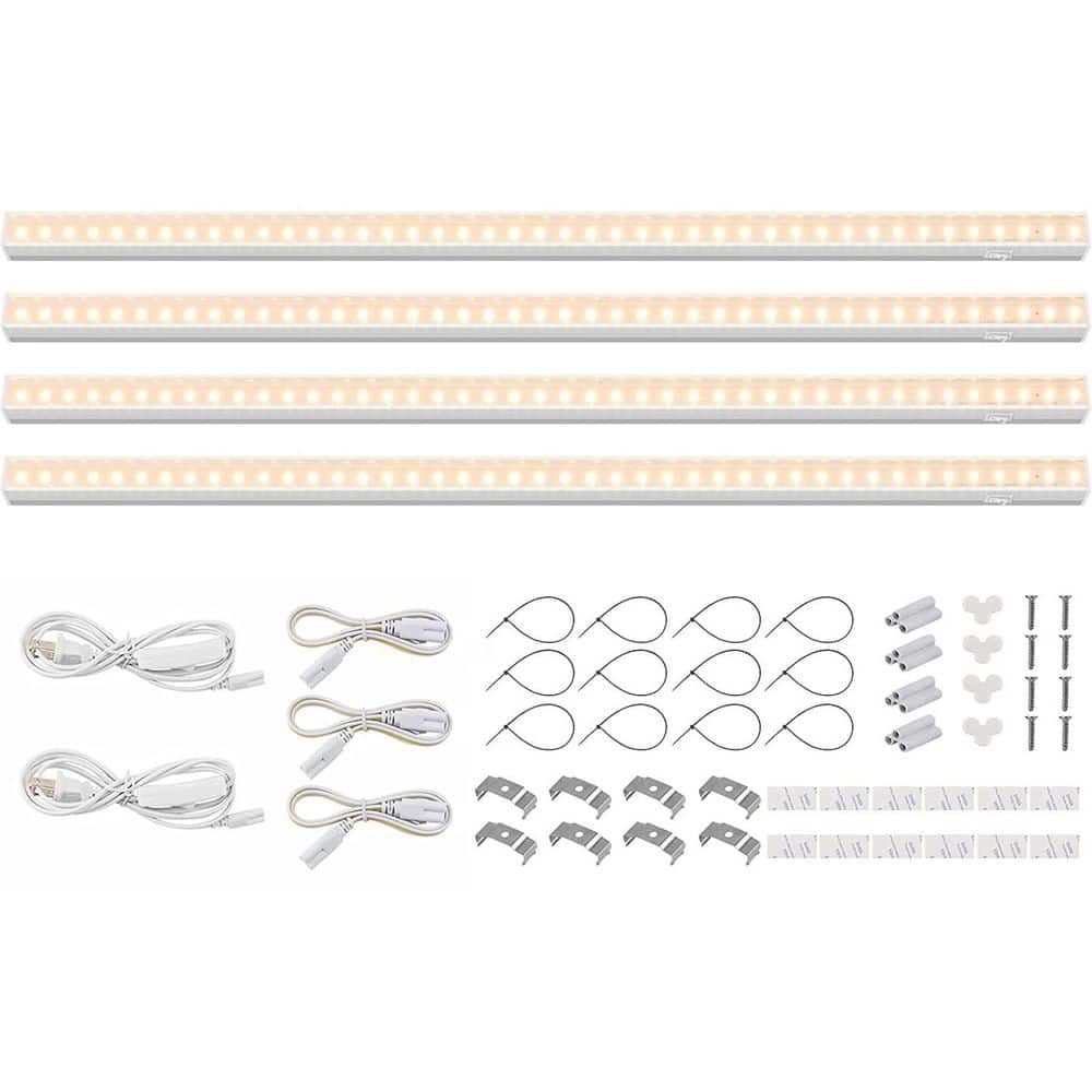 10-Watt G9 Full Spectrum LED Plant Grow Light Bulb Yellow, 2 ft. 4-Pack - Hercitys