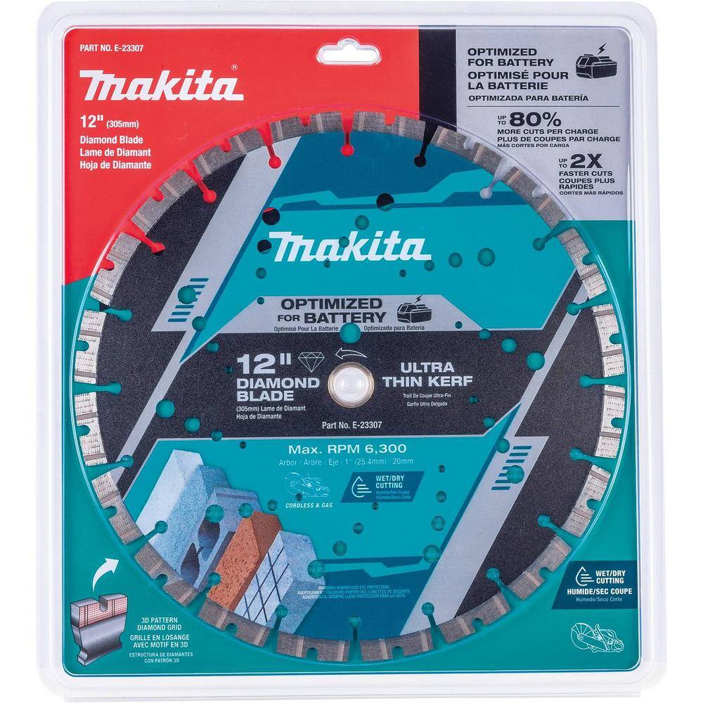 12 in. Segmented Rim, Thin Kerf Diamond Blade - Hercitys