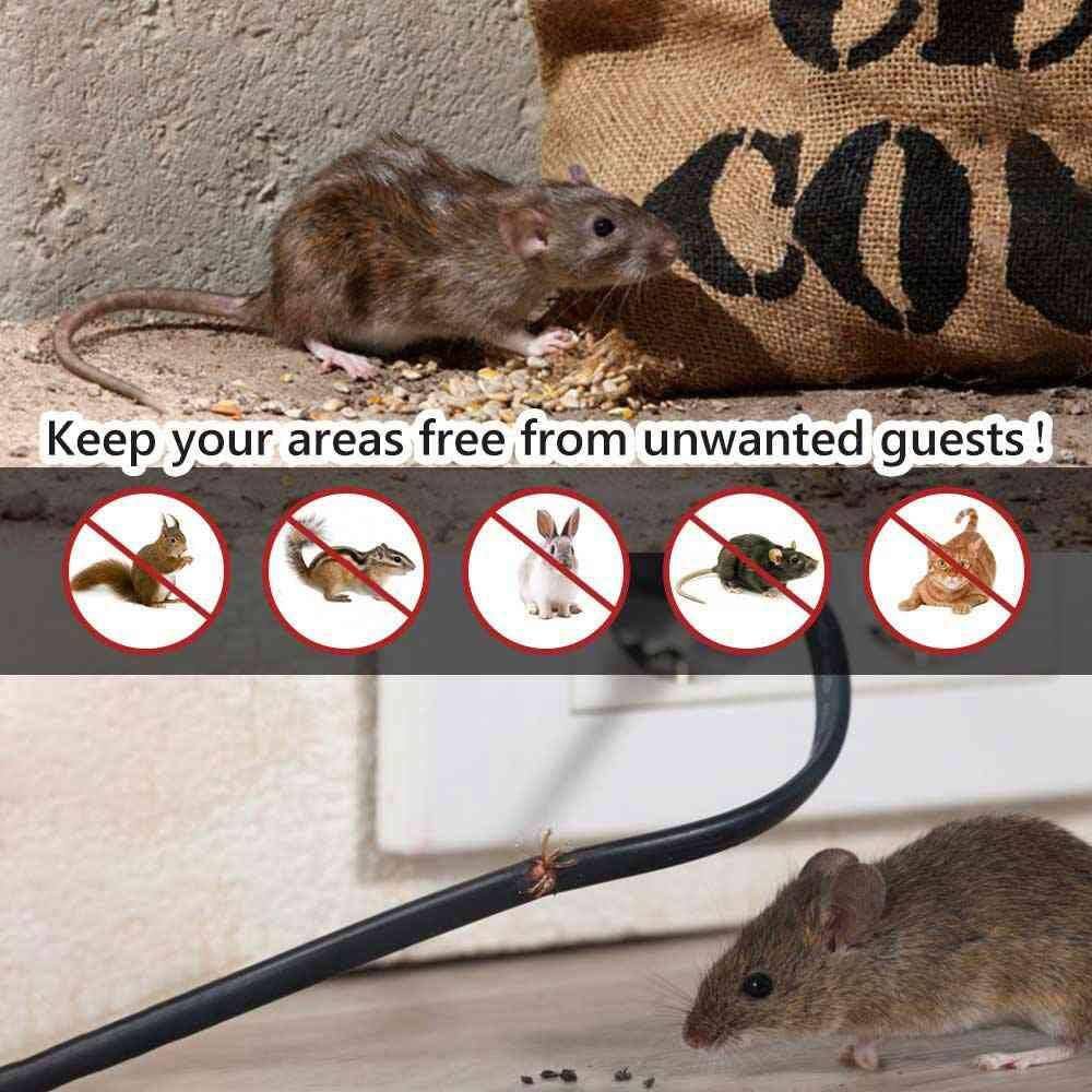 12-Watt Under Hood Electronic Outdoor Animal Rat Squirrel Car Repellent Device, Ultra Sonic Battery Operated (2-Pack) - Hercitys