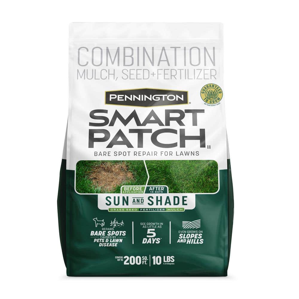 10 lbs. Smart Patch Sun and Shade West Grass Seed with Mulch, Fertilizer - Hercitys