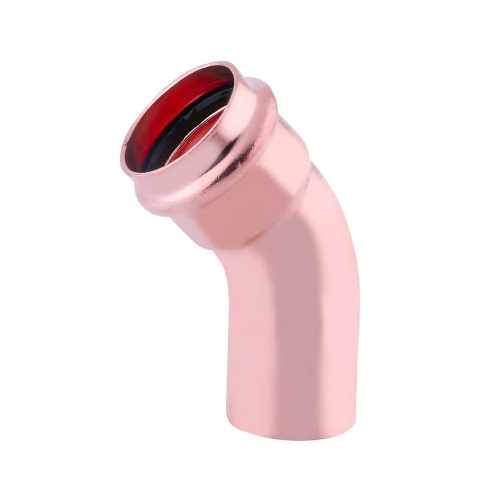 2 in. x 2 in. Copper Press 45° Street Elbow Press Fit x FTG - Hercitys