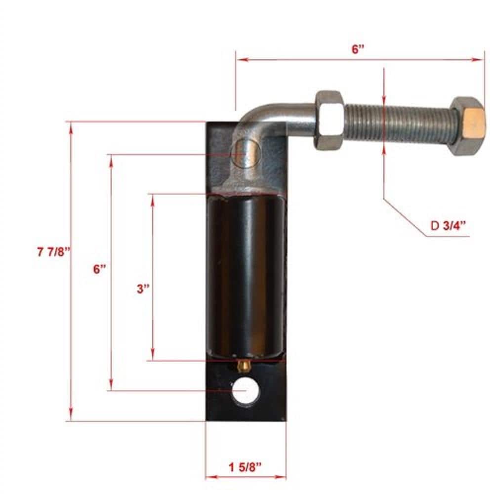 3/4 in. J-bolt For Driveway Gates - Hercitys
