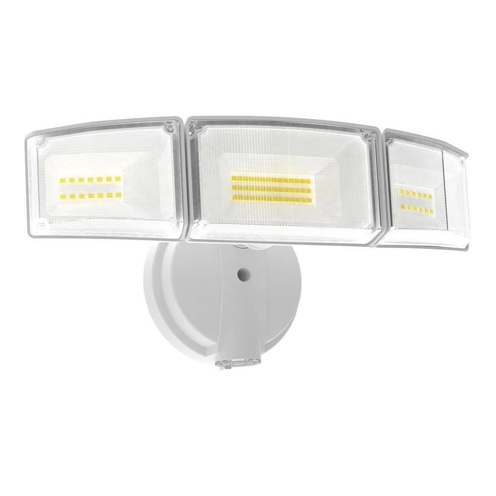 425-Watts equivalent 8000-lumens 320° White Motion Sensing Integrated LED Flood Light - Hercitys