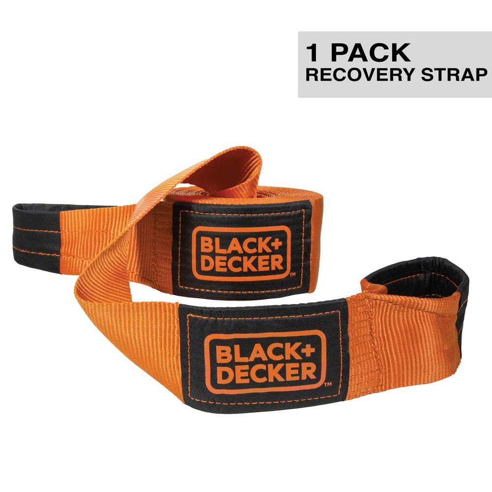 4 in. x 30 ft. Heavy-Duty Recovery Strap Rope, 20,000 lbs. Break Strength - Hercitys