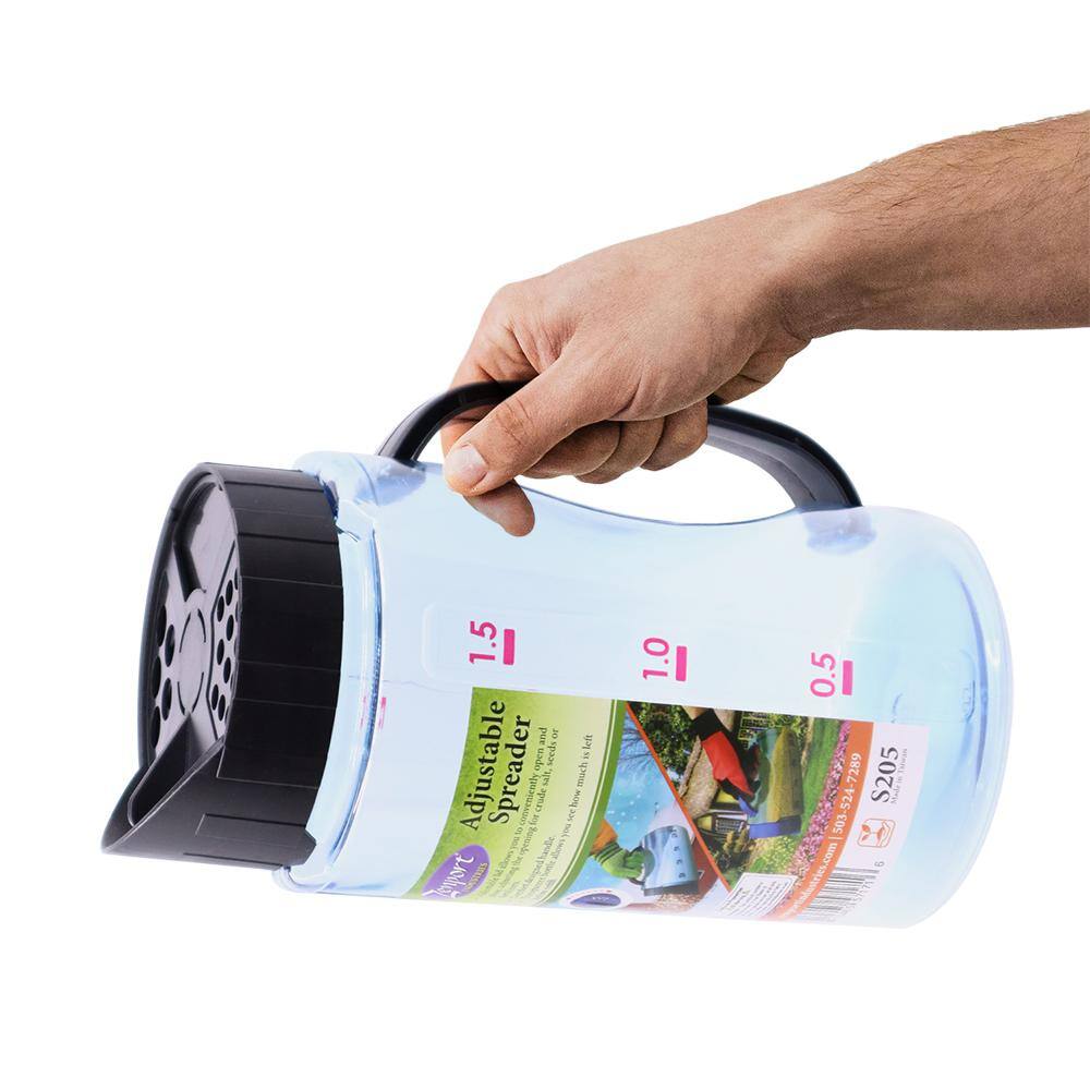 50 oz. Adjustable Fertilizer Spreader for Salt, Seeds or Fertilizer - Hercitys