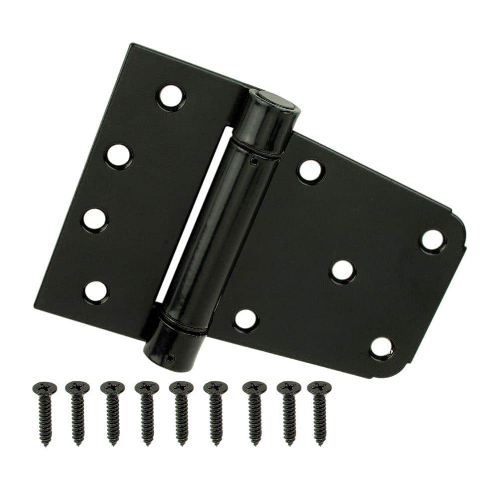 3-1/2 in. Standard Black Spring Tee Hinge - Hercitys