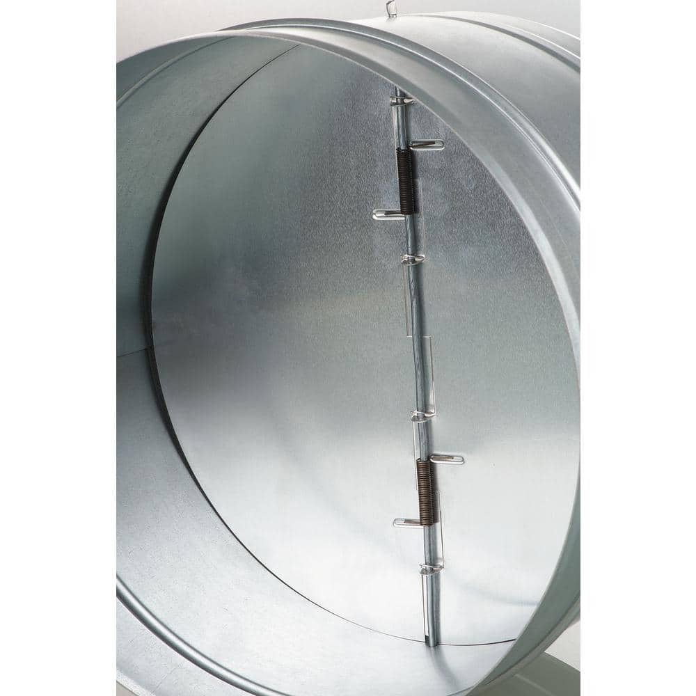 12-3/8 in. Galvanized Back-Draft Damper with Rubber Seal - Hercitys