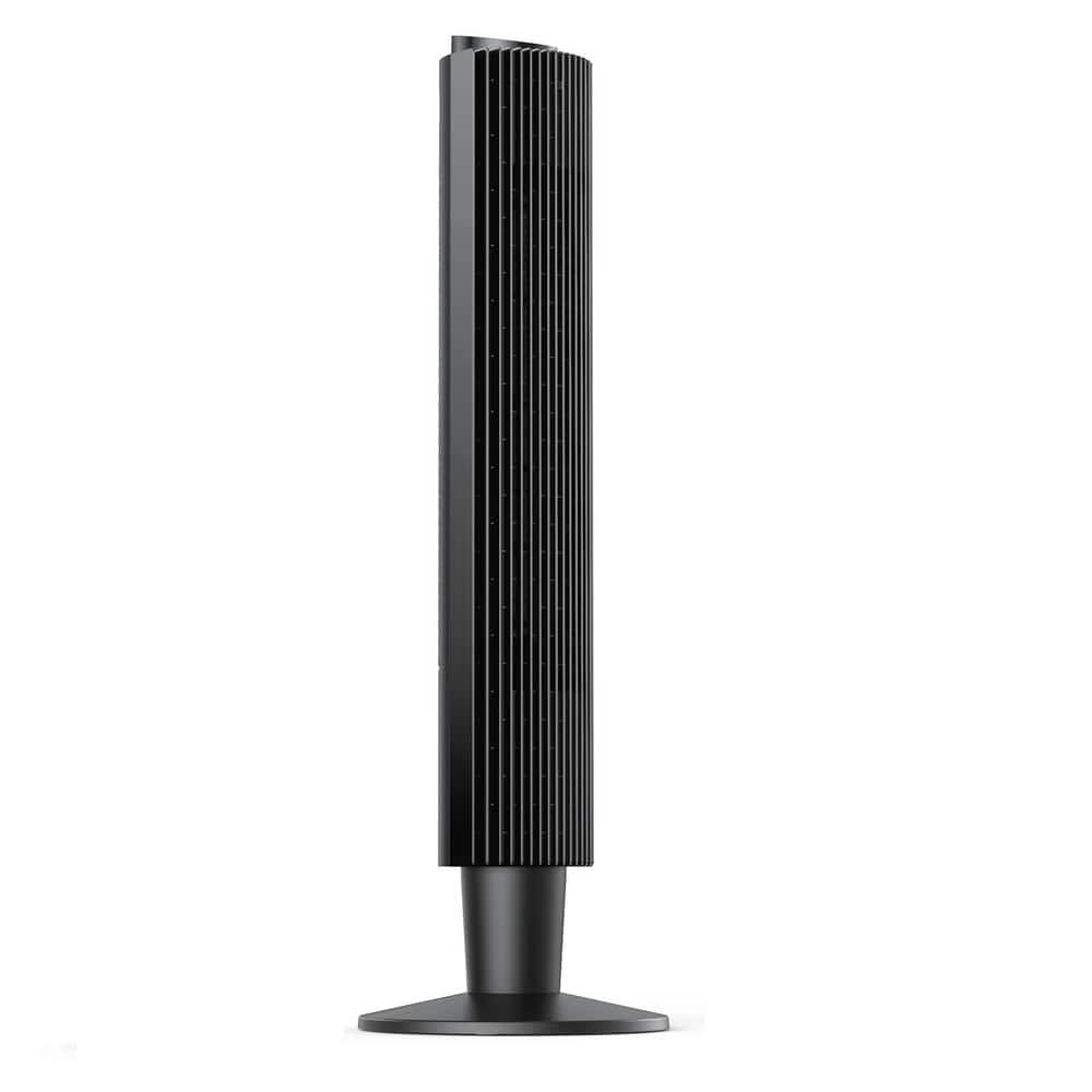 43 in. 5 Fan Speeds Tower Fan in Black with Handy Remote and Timer - Hercitys
