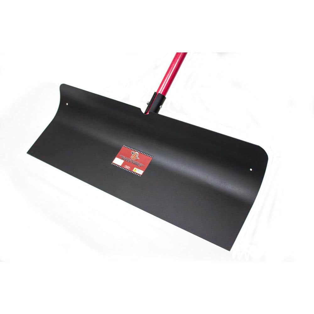 30 in. Steel Snow Pusher with Fiberglass Long Handle - Hercitys