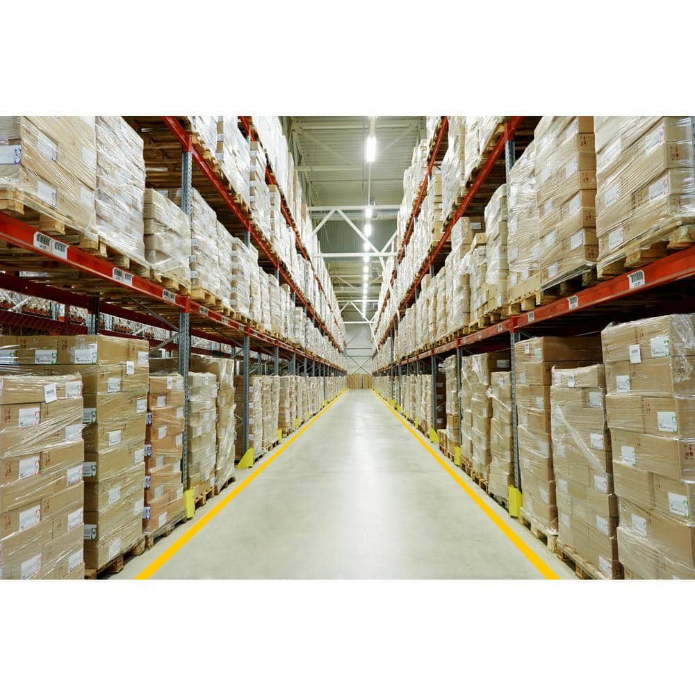 2 in. Safety Floor Tape in Yellow 100 ft. Roll - Hercitys