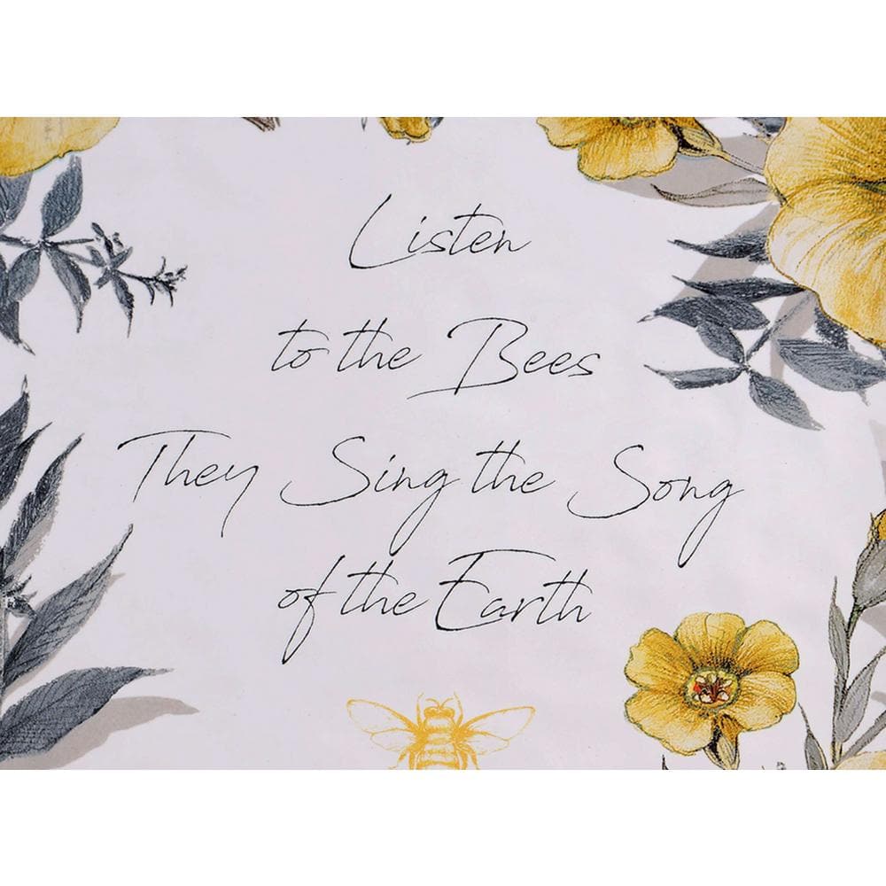 12.5 in. Bee Sweet Square Multicolored Platter - Hercitys