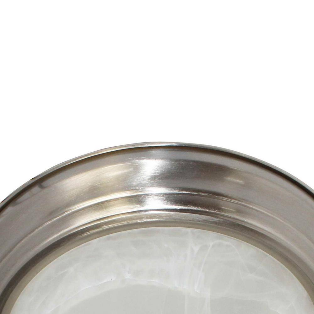 11 in. 1-Light Brushed Nickel LED Flush Mount - Hercitys