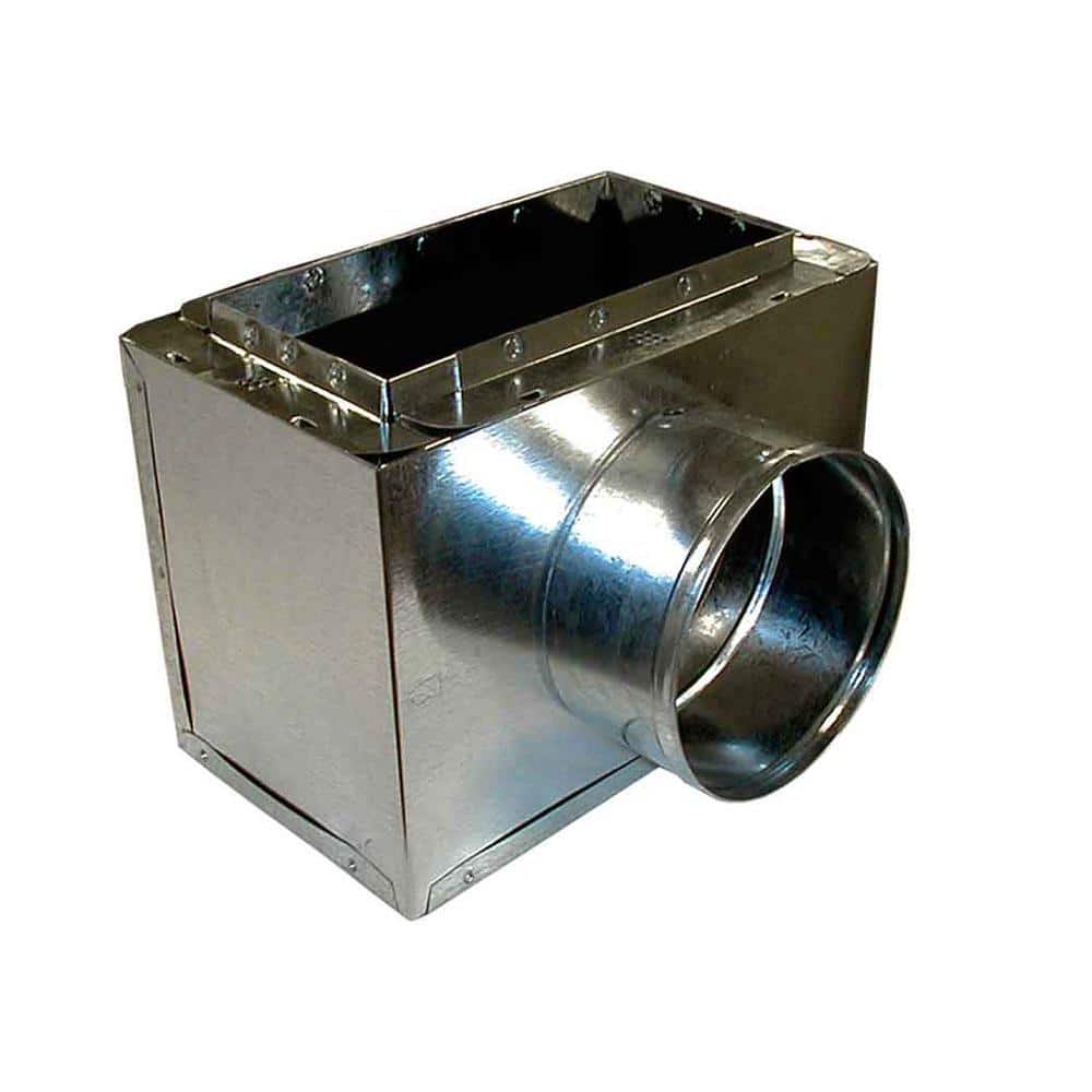 14 in. x 6 in. to 8 in. Tall Insulated Register Box Side Outlet – R4 - Hercitys