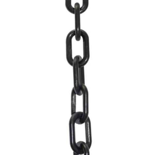 2 in. (#8, 51 mm) x 25 ft. Black Plastic Chain - Hercitys