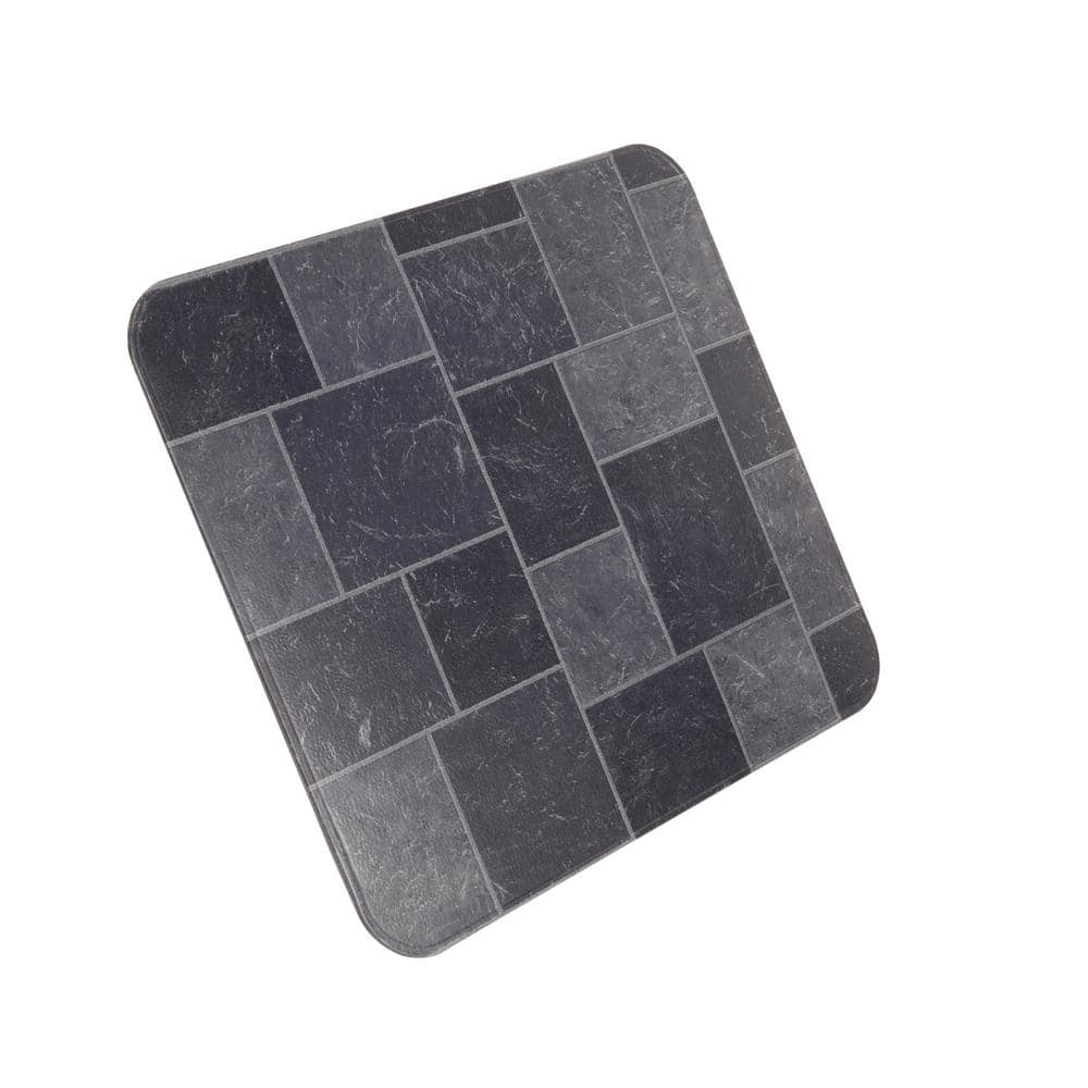 28 in. x 32 in. Type 2 UL1618 Gray Slate Tile Stove Board - Hercitys
