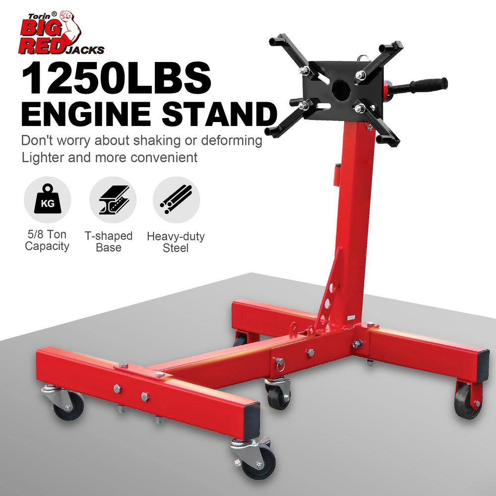 1,500 lbs. Engine Stand with 360-Degree Rotatable Head and Foldable Frame - Hercitys