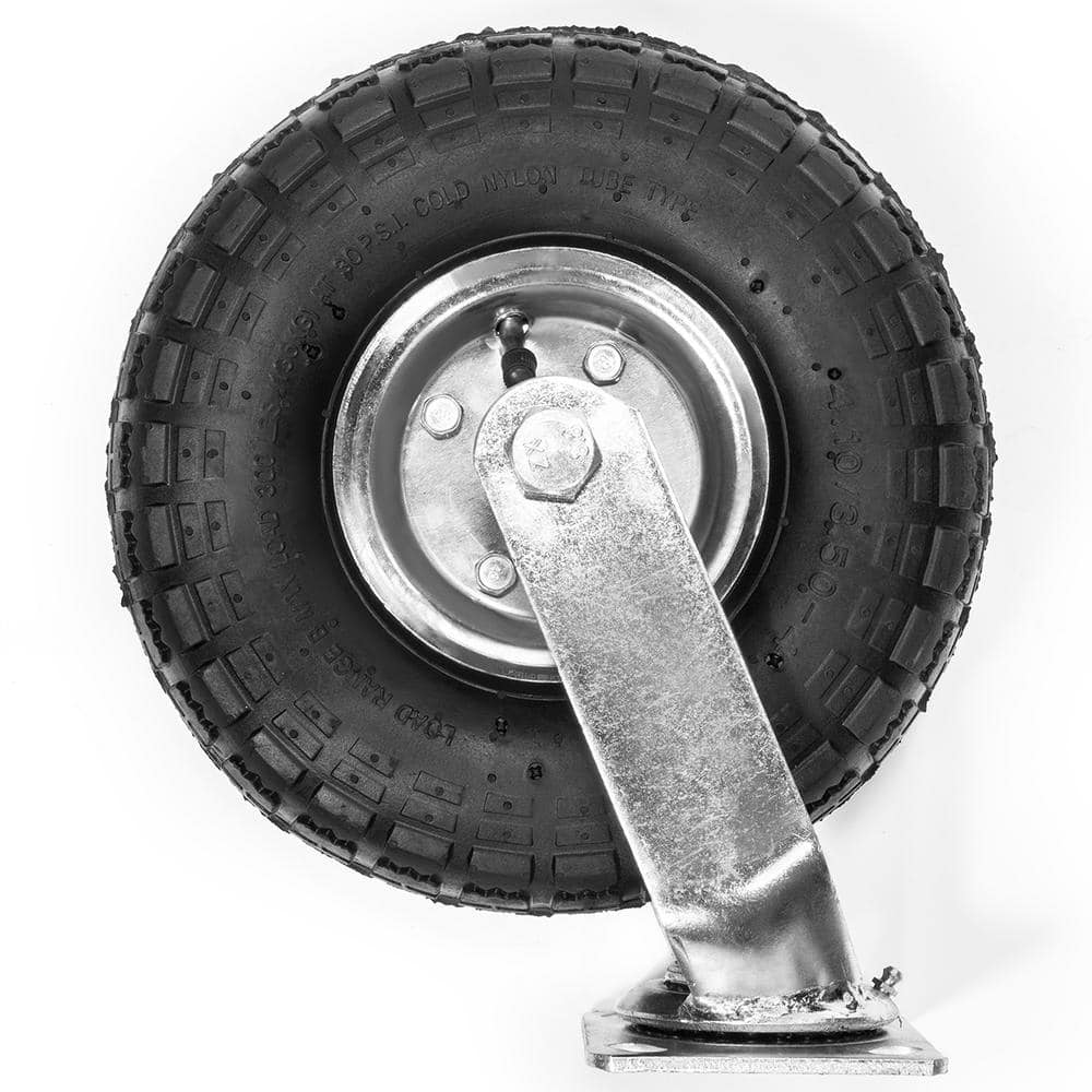 10 in. Industrial Pneumatic Casters (4-Pack) - Hercitys