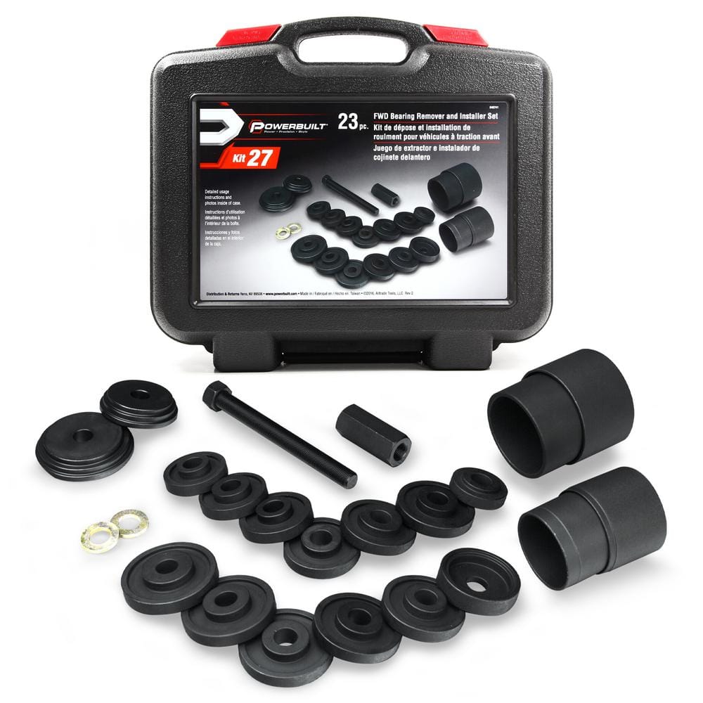 23-Piece Front Wheel Drive Bearing Remover and Installer Kit - Hercitys