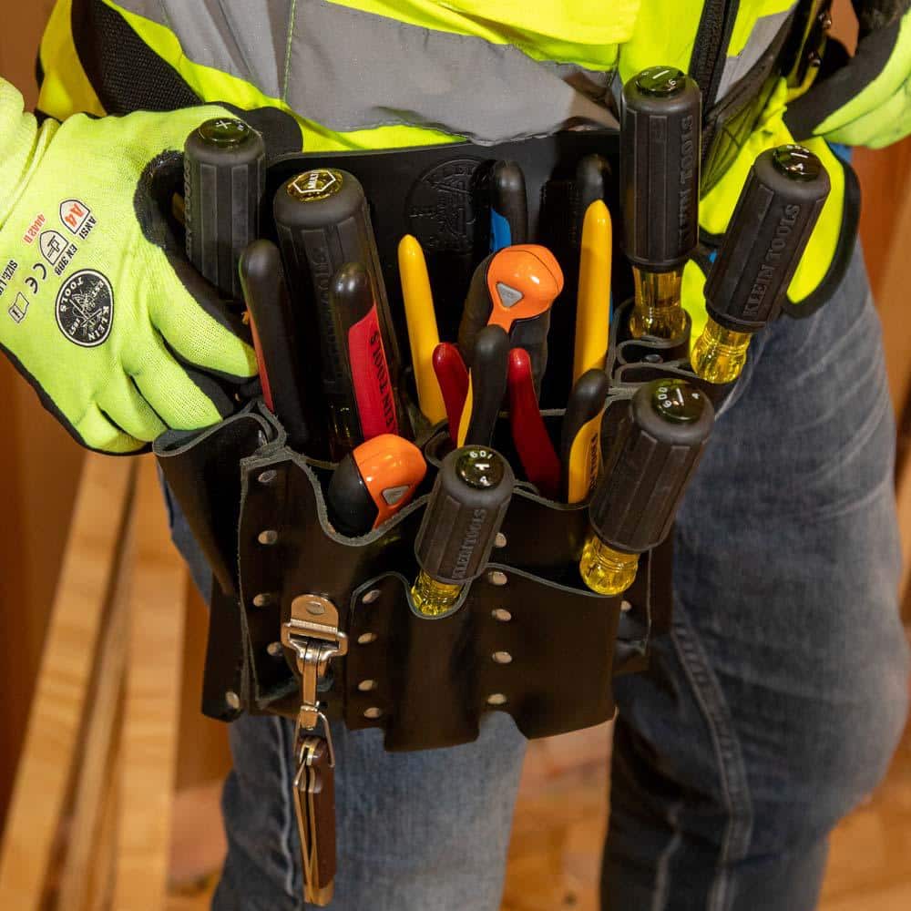 10-Pocket Leather Tool Pouch - Hercitys