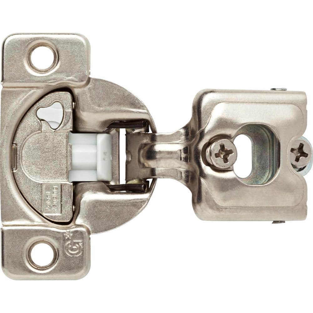 5 Pair Face Frame 35 mm 3/4 in. Overlay Soft-Close Nickel Cabinet Hinge (10 Pieces) - Hercitys