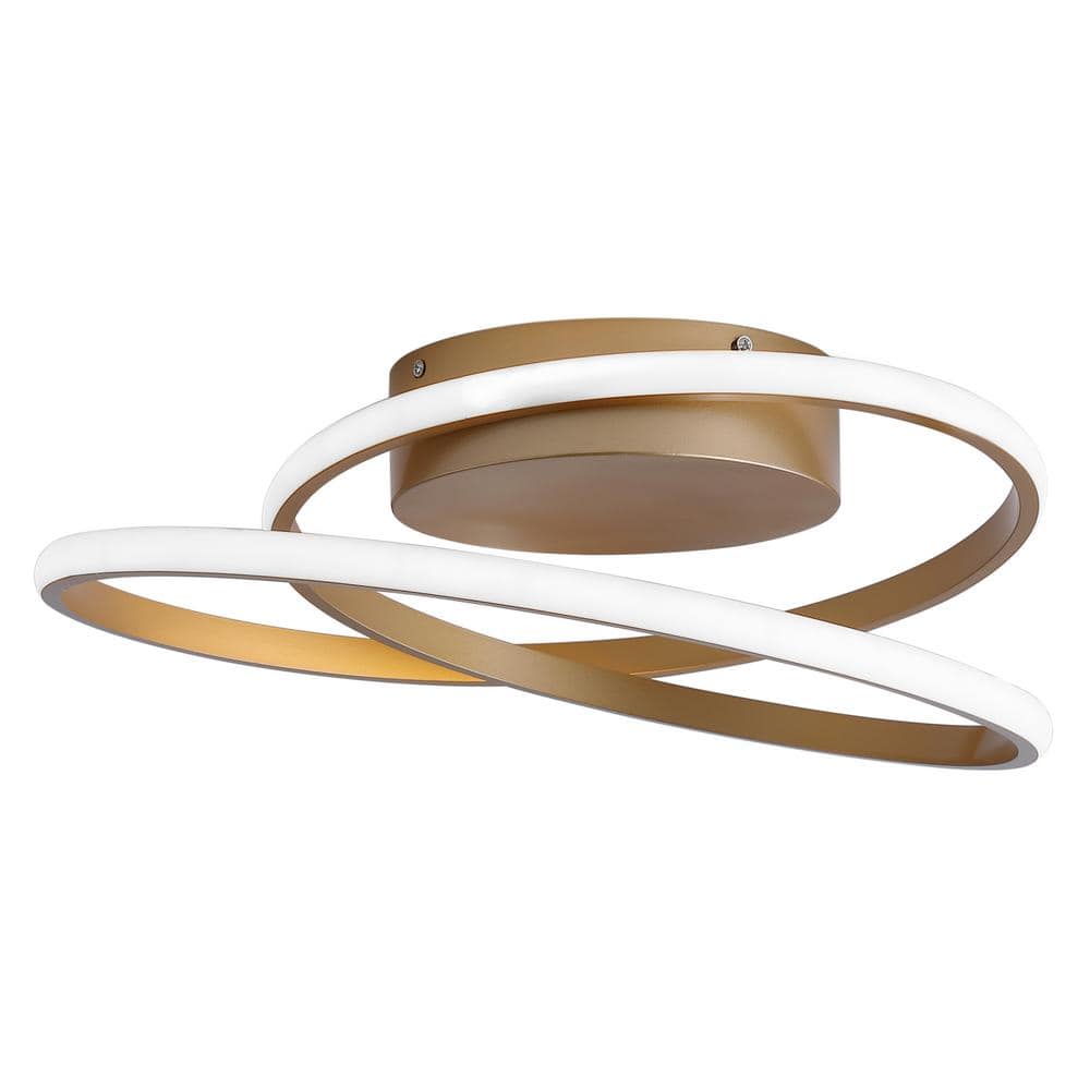 18.1 in. 1-Light Modern Linear LED Flush Mount Ceiling Lighting Fixtures - Hercitys